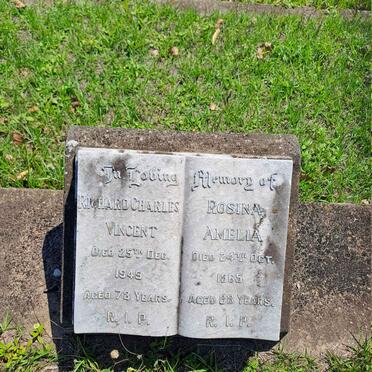 VINCENT Richard Charles -1949 & Rosina Amelia -1965