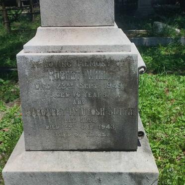 WILL Robert -1949 :: SUTTIE Margaret McIntosh nee WILL -1943