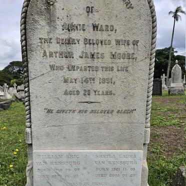 WARD Annie -1891 :: VAN RENSBURG William Eric 1919-1993 & Sheila Laura 1921-2003