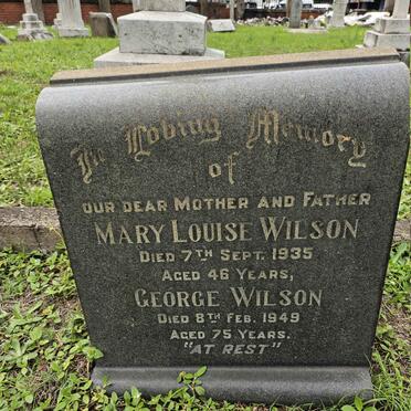 WILSON George -1949 & Mary Louise -1935