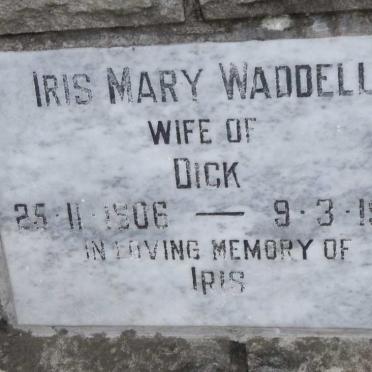 WADDELL Iris Mary 1906-1985