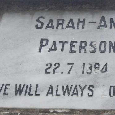 PATERSON Sarah-Ann -1994