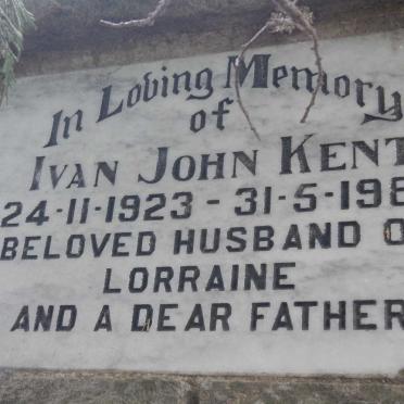 KENT Ivan John 1923-1989