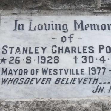 POOLE Stanley Charles 1928-1989