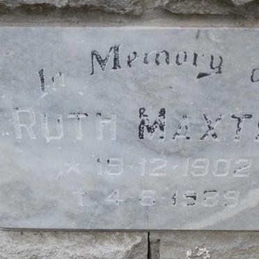 MAXTEO Ruth 1902-1989