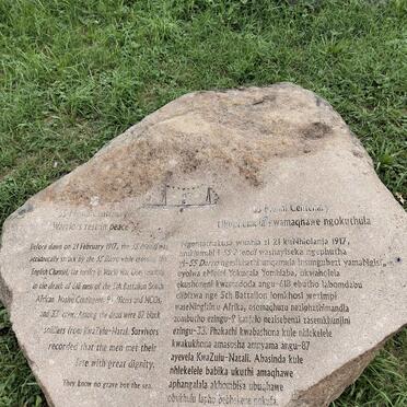 SS Mendi Memorial plaque