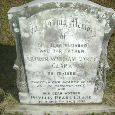 CLARK Arthur William Darcy -1968 &amp; Phyllis Pearl 1908-1995