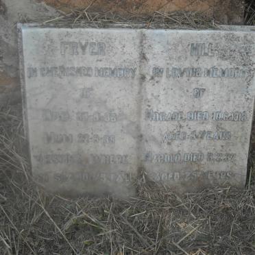 FRYER -1935 :: FRYER -1939 :: HILL Horace -1918 :: Harold -1937