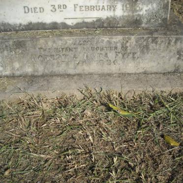 FYFE George Boag 18??-1913 &amp; Edith Constance 1863-1904 :: FYFE ? -1926 :: DAUBREY Edith Violet nee FYFE -1960 
