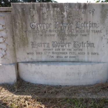 HOTCHIN George Bower -1947 &amp; Agnes Anderson -1994 :: HOTCHIN Harry Bower -1921 