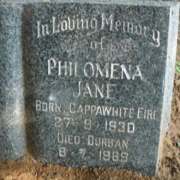 JANE Philomena 1930-1989