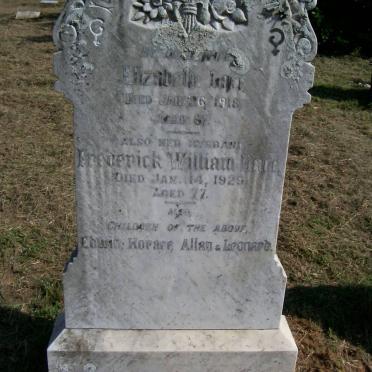 LACE Frederick William -1929 &amp; Elizabeth -1918 :: LACE Edwin :: LACE Horace :: LACE Allan :: LACE Leonard
