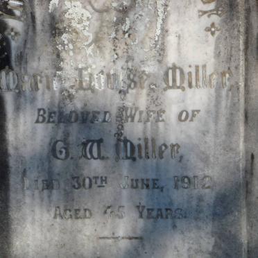 MILLER Marie Louise -1912