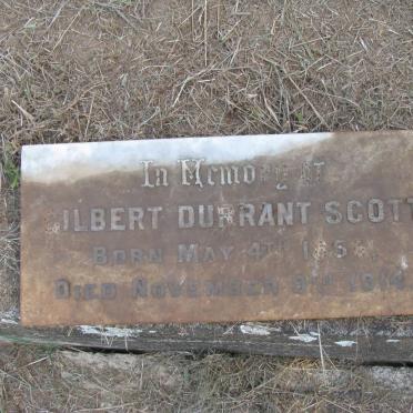 SCOTT Gilbert Durrant 1856-1914