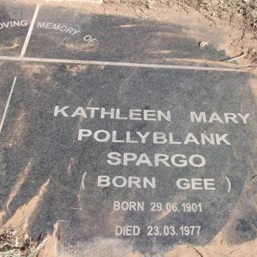 SPARGO Kathleen Mary Pollyblank nee GEE 1901-1977 :: BRISTOW Michael David Douglas 1952-1979 :: GEE Annie Harriet