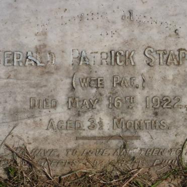 STAPLEY Gerald Patrick -1922
