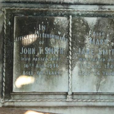 SMITH John T. -1936 &amp; Mary Jane -1940