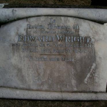 WRIGHT Edward -1917