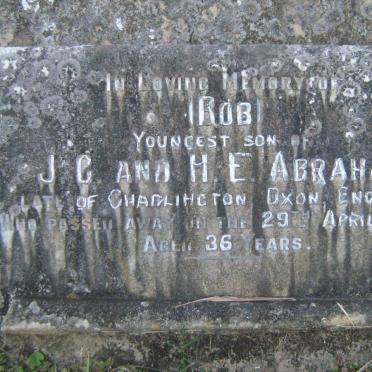 ABRAHAM Rob -1929