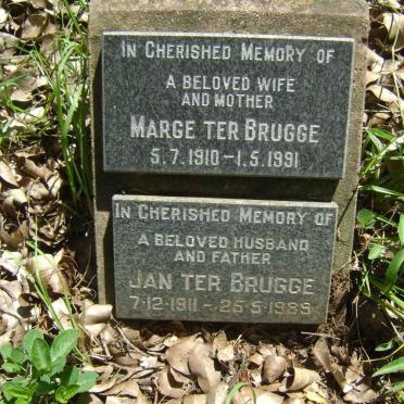 BRUGGE Jan, ter 1911-1989 &amp; Marge 1910-1991