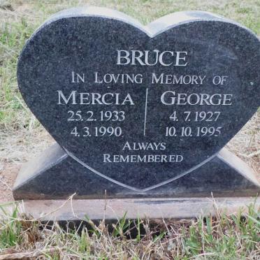 BRUCE George 1927-1995 &amp; Mercia 1933-1990