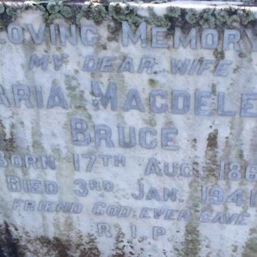 BRUCE Maria Magdelena 1867-1941
