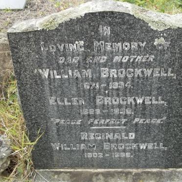 BROCKWELL William 1871-1934 &amp; Ellen 1886-1938 :: BROCKWELL Reginald William 1902-1968