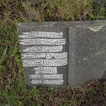 BRAND Hugo Marthinus 1920-1960 :: BRAND Tanya 1977-1977