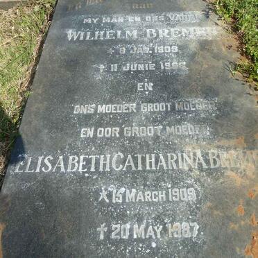 BREMER Wilhelm 1905-1968 &amp; Elisabeth Catharina 1909-1987