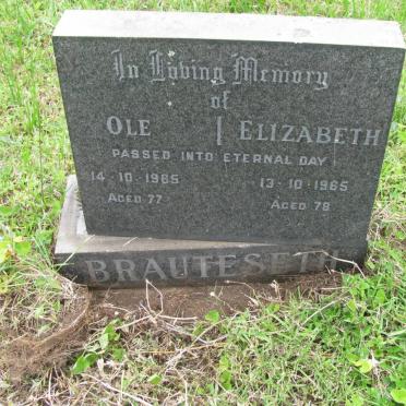BRAUTESETH Ole -1965 &amp; Elizabeth -1965