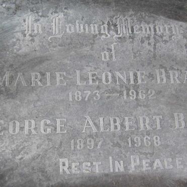 BRAND George Albert 1897-1968 &amp; Marie Leonie 1873-1962