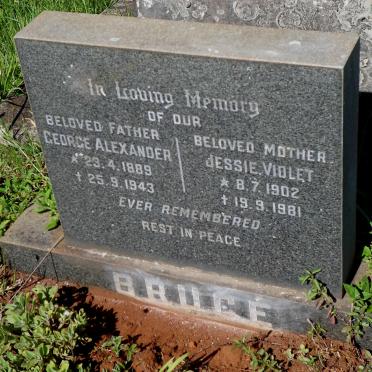 BRUCE George Alexander 1889-1943 &amp; Jessie Violet 1902-1981