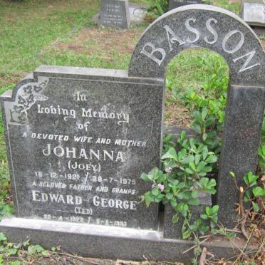 BASSON Edward George 1922-1993 &amp; Johanna 1921-1975