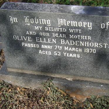 BADENHORST Olive Ellen -1970