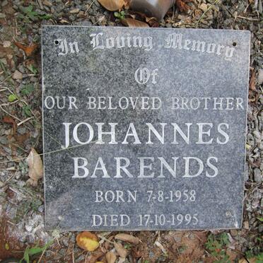 BARENDS Johannes 1958-1995
