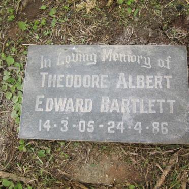 BARTLETT Theodore Albert Edward 1905-1986
