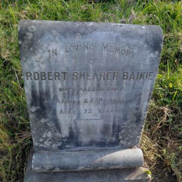 BAIKIE Robert Shearer -1931
