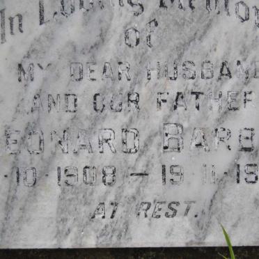 BARBER Leonard 1908-1982