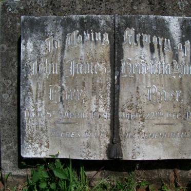 BARR John James -1921 &amp; Henriette Amelia -1930