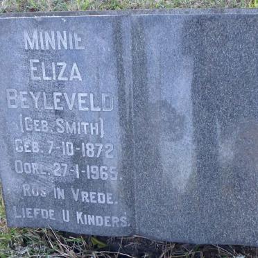 BEYLEVELD Minnie Eliza nee SMITH 1872-1965