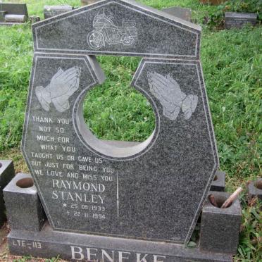 BENEKE Raymond Stanley 1933-1994