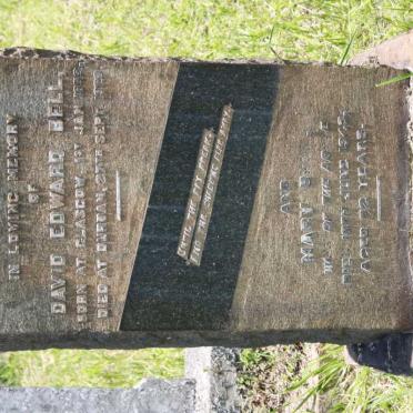 BELL David Edward 1853-1929 &amp; Mary -1943