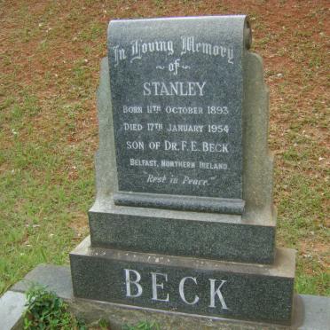 BECK Stanley 1893-1954