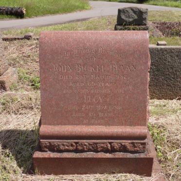 BEVAN John Bickel -1932 &amp; Lucy -1958