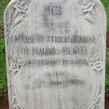 BESTEL Marie Beatrice Jeanne, de MAUDAVE nee SERGENT PASQUET -1957 