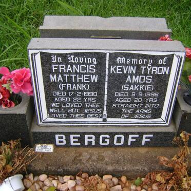 BERGOFF Francis Matthew -1990 :: BERGOFF Kevin Tyron Amos -1996