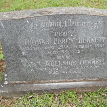 BENNETT Thomas Percy -1961 &amp; Mabel Adelaide -1979