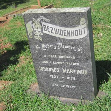 BEZUIDENHOUT Johannes Martinus 1927-1975