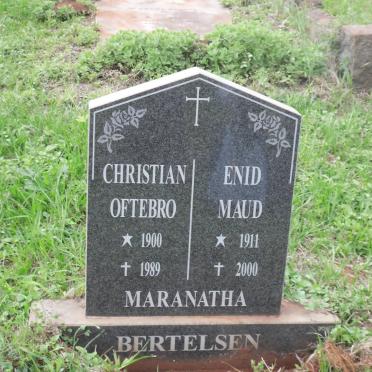 BERTELSEN Christian Oftebro 1900-1989 &amp; Enid Maud 1911-2000