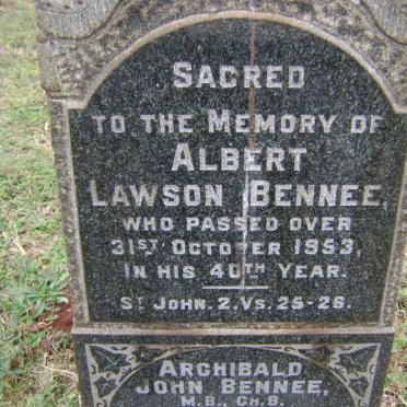 BENNEE Albert Lawson -1953